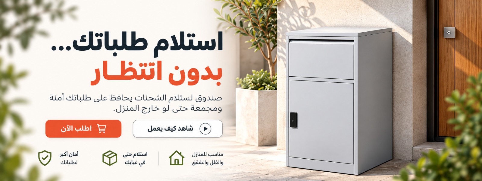 صندوق دروب بوكس عند مدخل المنزل